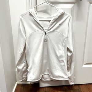 White Nike dri-fit pullover
